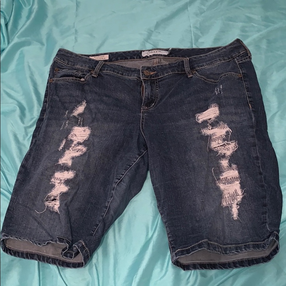 Torrid Boyfriend Jean shorts
